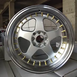 Flrocky 15 16 17 18 Inch Deep Dish Rims Wide Big lip Aluminum Mag Alloy Wheels High Quality Passenger Car Wheel