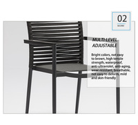 Chaises de Patio à cordes encadrées en Aluminium, mobilier d'extérieur pour petit balcon, ensembles de jardin et d'intérieur