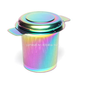 Edelstahl Tee und Kaffee Infuser Fein maschen <span class=keywords><strong>filter</strong></span> Teesieb Steilere Doppelgriffe - Product Image 5