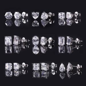 In Stock IGI Certified 1CT D VVS Diamond Studs 18K Gold Four Claws Stud Classic Design Lab Grown Diamond Earrings - Product Image 4