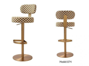 Factory Direct Sale Household Restaurant Furniture <b>Bar</b> <b>Stools</b> Contemporary <b>Bar</b> Counter Pu Leather <b>Adjustable</b> Rotatable Steel - Product Image 2