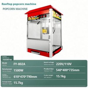 Red Roof Commercial Electric Pop Corn Making Maker Customized <b>Popcorn</b> <b>Machine</b> <b>Popcorn</b> <b>Machine</b> 8oz Kettle <b>Popcorn</b> <b>Machine</b> - Product Image 3