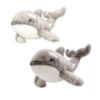 Peluche orca bleue personnalisée, peluche orca noire, animaux marins en peluche, poupées douces, cadeaux promotionnels pas chers, usine ISO Yangzhou