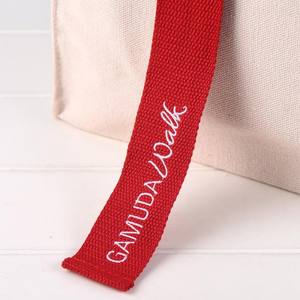 Bolsa de lona de algodón duradera personalizada con asa de cinta, bolsa de regalo con logotipo portátil reutilizable, tamaño personalizado para todas las estaciones - Product Image 2