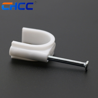 Clip de câble en plastique de clou de cercle de fil électrique de haute qualité pour Sale4mm