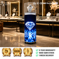Écran LED portable 4K GOB pour intérieur, avec éclairage LED et Wi-Fi, idéal pour vitrine commerciale, mur vidéo LED pour bijouterie et magasin de détail - Offre Spéciale RX