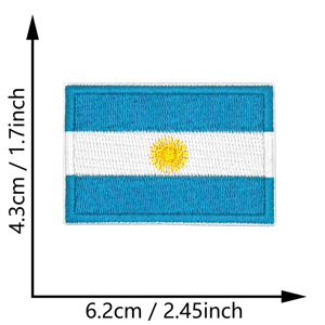 Drapeaux de Pays Sud-Américains Brodés En Stock Prêts à Expédier, Patches Thermocollants Sud-Américains pour Sac à Dos et Uniforme - Product Image 3