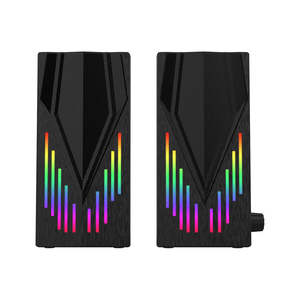 Altavoces 2.0 con Cable para Juegos de PC, Portátiles y de Escritorio, con Bajos Superpotentes, Reproductor de Audio, Altavoces con Luz para Computadora, Venta al Por Mayor - Product Image 2