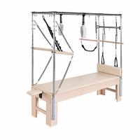 Table de Pilates Cadillac Trapeze en érable massif, disponible en OEM avec logo et couleur personnalisés, équipement professionnel pour studio de yoga et salle de sport