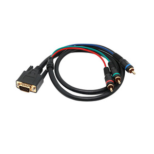 <span class=keywords><strong>VGA</strong></span> 15 pin nam để kết nối RCA <span class=keywords><strong>VGA</strong></span> Nam để 3 RCA Adapter - Product Image 1