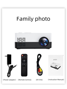 Máy Chiếu Mini 1080P Full HD, Máy Chiếu <span class=keywords><strong>LED</strong></span> Di Động, Trình Phát Video, Phương Tiện Gia Đình, Âm Thanh USB - Product Image 5