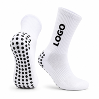 Chaussettes de football antidérapantes en silicone à picots, longueur mi-mollet, respirantes, pour hommes et femmes, entraînement