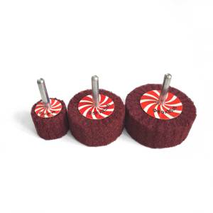 Discos Abrasivos de Láminas No Tejidas Rojos con Ejes de 1/4 de Pulgada Compatibles con Todos los Taladros, Grano 80 - Product Image 6
