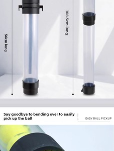MOZKUIB卸売価格ポータブルピクルボールテニスボールピックアップチューブコレクター14ボールピッカー - Product Image 5