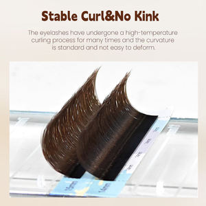 Yelix Black Brown Nerrow 3D W Lashes C D Extensions de <span class=keywords><strong>cils</strong></span> 0.07 Espacement <span class=keywords><strong>plus</strong></span> étroit Matériau PBT amélioré Vente en gros professionnelle - Product Image 3