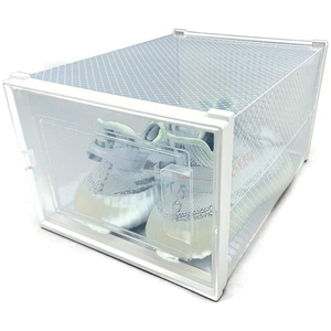 Boîte à chaussures <span class=keywords><strong>transparente</strong></span>, anti-poussière, pliable, de haute qualité, bon marché, livraison directe, en plastique - Product Image 3