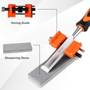 Ensemble de 10 ciseaux à <span class=keywords><strong>bois</strong></span>, 6 ciseaux à <span class=keywords><strong>bois</strong></span> de qualité supérieure, manche en PVC, guide d'affûtage, <span class=keywords><strong>pierre</strong></span> à <span class=keywords><strong>aiguiser</strong></span>, kit d'outils de sculpture, bricolage - Product Image 2