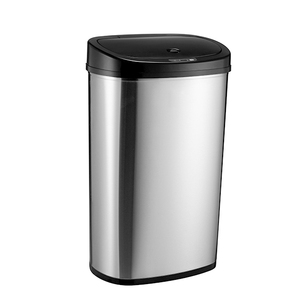 13 gallon 50L Rectangular Motion Sensor trash can best deal top one seller infrared sensor trash bin silver color can