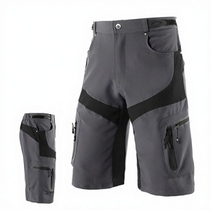 <span class=keywords><strong>Pantaloncini</strong></span> <span class=keywords><strong>MTB</strong></span> Personalizzati per Uomo, in Misto Cotone, Asciugatura Rapida, Traspiranti, con Elastico in Vita, Design con Logo Personalizzato - Product Image 3