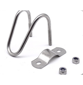 Thép Không Gỉ Chất Lượng Cao 304 316 Kẹp Ống Hình Chữ <span class=keywords><strong>U</strong></span> Đôi Với Đai Ốc Và Bu Lông Thích Hợp Để Cố Định Ống Thép - Product Image 2