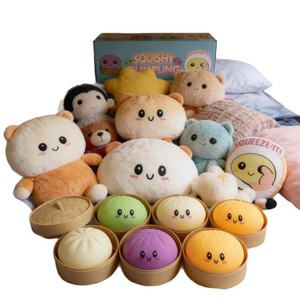 Wholesale Cute Stress Relief Squeeze Toy Steamed Bun Slow Rebound <b>Squishy</b> Toy Promotional Gift - Product Image 6