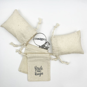 New Arrival Mini Custom Logo Jewelry Pouch <b>Bag</b> Cosmetic <b>Drawstring</b> <b>Make</b> <b>up</b> <b>Bag</b> Muslin Cotton Draw String <b>Bag</b> - Product Image 2