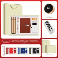 Coffret Cadeau d'Entreprise - Coffret Cadeau d'Entreprise Luxueux avec Clé USB, Thermos, Stylo, Bloc-Notes, Coffret Cadeau d'Entreprise Blanc