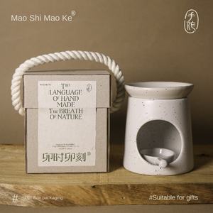 Maoshi Maoci Spa Céramique Aromathérapie Réchaud Chandelier Intérieur Arôme Ornements Expansion Encens Atmosphère Lampe Cadeaux De Fête - Product Image 5