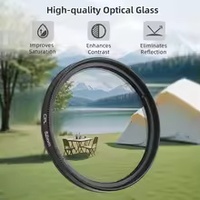 Objectif HD pour appareil photo de téléphone portable, filtre polarisant à clipser, filtre CPL portable 52 mm pour iPhone 16, accessoires pour appareil photo Xiaomi