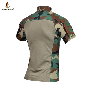 Camiseta Táctica de Manga Corta de Poliéster y Algodón de Alta Calidad a Precio Económico, Uniforme Táctico para Actividades al Aire Libre - Product Image 1