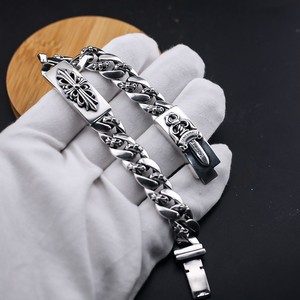 Bracciale alla Moda in Argento <span class=keywords><strong>925</strong></span> con Croce Cubana per <span class=keywords><strong>Uomo</strong></span> e Donna - Product Image 2