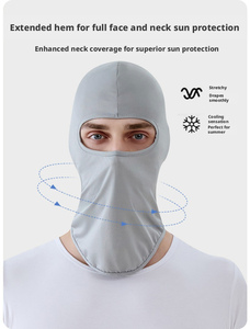 En gros, cagoule multifonctionnelle anti-UV en soie glacée, cache-cou rafraîchissant et masque facial pour hommes et femmes, pour le cyclisme et la pêche en extérieur - Product Image 6