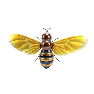 Décoration de ferme d'abeille en fer Offre Spéciale, artisanat en fer, décoration de maison d'abeille, jardin, métal, décoration d'art mural d'abeille - Product Image 1