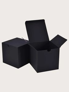 Custom Designed Recyclable Black Paperboard Box Magnetic Closure Matt Lamination Four-Color Printing Hot Stamping Embossing Gift - Product Image 2