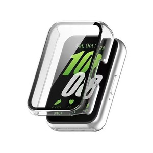 Estuche todo en uno para PC con protector de pantalla de vidrio <span class=keywords><strong>templado</strong></span> para Samsung Galaxy Fit3 R390 Estuche PROTECTOR DE PLÁSTICO Rosa Smartwatch - Product Image 2