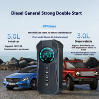 Pompe à air intelligente pour voiture, gonfleur de pneus haute pression, démarreur d'urgence tout-en-un, gonfleur 12V pour voiture, camion, moto, SUV