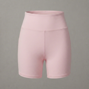 <b>Pink</b> High Waist Seamless Spandex Yoga Shorts Sport Activewear <b>Set</b> - Product Image 1