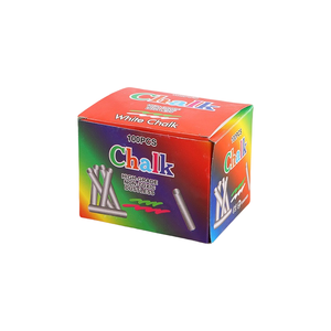 100 pezzi Non tossici gessetti di <span class=keywords><strong>colore</strong></span> <span class=keywords><strong>bianco</strong></span> alla rinfusa colorati gessetti per aula senza polvere per insegnanti studenti forniture per lavagna scuola - Product Image 2