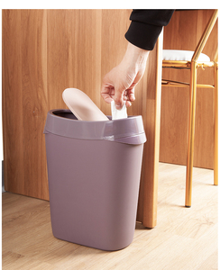Luxury Desktop Mini Car Trash Bin Waterproof Removable <strong>Pull</strong> out Lid Commercial Kitchen Standing Plastic Trash Can <strong>Small</strong> Size - Product Image 5