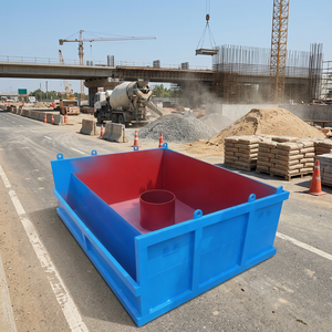 Tanque de agua temporal para obras de construcción, de placa de hierro de 6 mm de espesor, de alta resistencia, adecuado para proyectos de construcción. - Product Image 3
