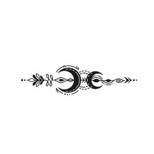 Venta caliente personalizado Henna tatuaje pegatina <span class=keywords><strong>para</strong></span> <span class=keywords><strong>mujeres</strong></span> Durable impermeable Luna flor temporal transferencia <span class=keywords><strong>de</strong></span> agua impresión diseño Sexy - Product Image 6