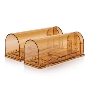 Juego de trampas para <span class=keywords><strong>ratones</strong></span> vivos reutilizables, mecánicas, humanas, para atrapar y liberar <span class=keywords><strong>ratones</strong></span> del jardín, herramienta de Control de plagas, 2 uds. - Product Image 2