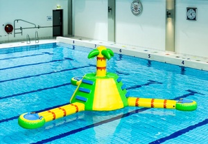 Tapis aquatique gonflable <span class=keywords><strong>pour</strong></span> <span class=keywords><strong>piscine</strong></span>, jouet aquatique <span class=keywords><strong>pour</strong></span> enfants, flotteur gonflable amusant, plateforme d'escalade gonflable, aucun ventilateur requis - Product Image 3