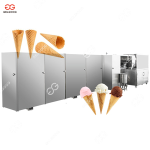 Machine commerciale de chocolat de fabricant de cône de crème glacée à l'intérieur de la chaîne de production de biscuits de cône et des cônes d'emballage - Product Image 1