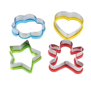 2023 Modern New Custom Biscuit Baking Mold Heart Gingerbread Christmas Star Shape Stainless Steel Cookie Cutter Set