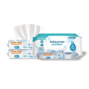 Custom Private Label 80PCS Eco Friendly Limpeza Toalhetes Adulto Cuidados Com A Pele Rinse Free Bathing Use - Product Image 5