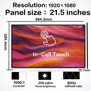 หน้าจอ LCD ขนาด 21.5 นิ้ว รุ่น LM215WFA-SSE3 SSE1 SSE2 พร้อมระบบสัมผัส ผ่านการทดสอบแล้ว เกรด A+ รุ่น LM215WFA-SSA1 - Product Image 1