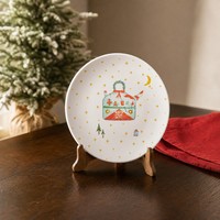 Décalcomanie de dessin animé moderne vaisselle en porcelaine écologique assiettes en céramique colorées pour fêtes de famille pour restaurant maison usine