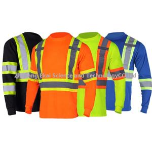 Lange Mouw Reflecterend Veiligheidsshirt Bouwwerk Shirts Koningsblauw Hi Vis Safety Shirt - Product Image 6
