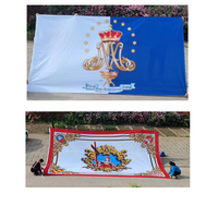 Drapeau géant publicitaire personnalisé pour événements sportifs, impression numérique 100% polyester, directement de l'usine